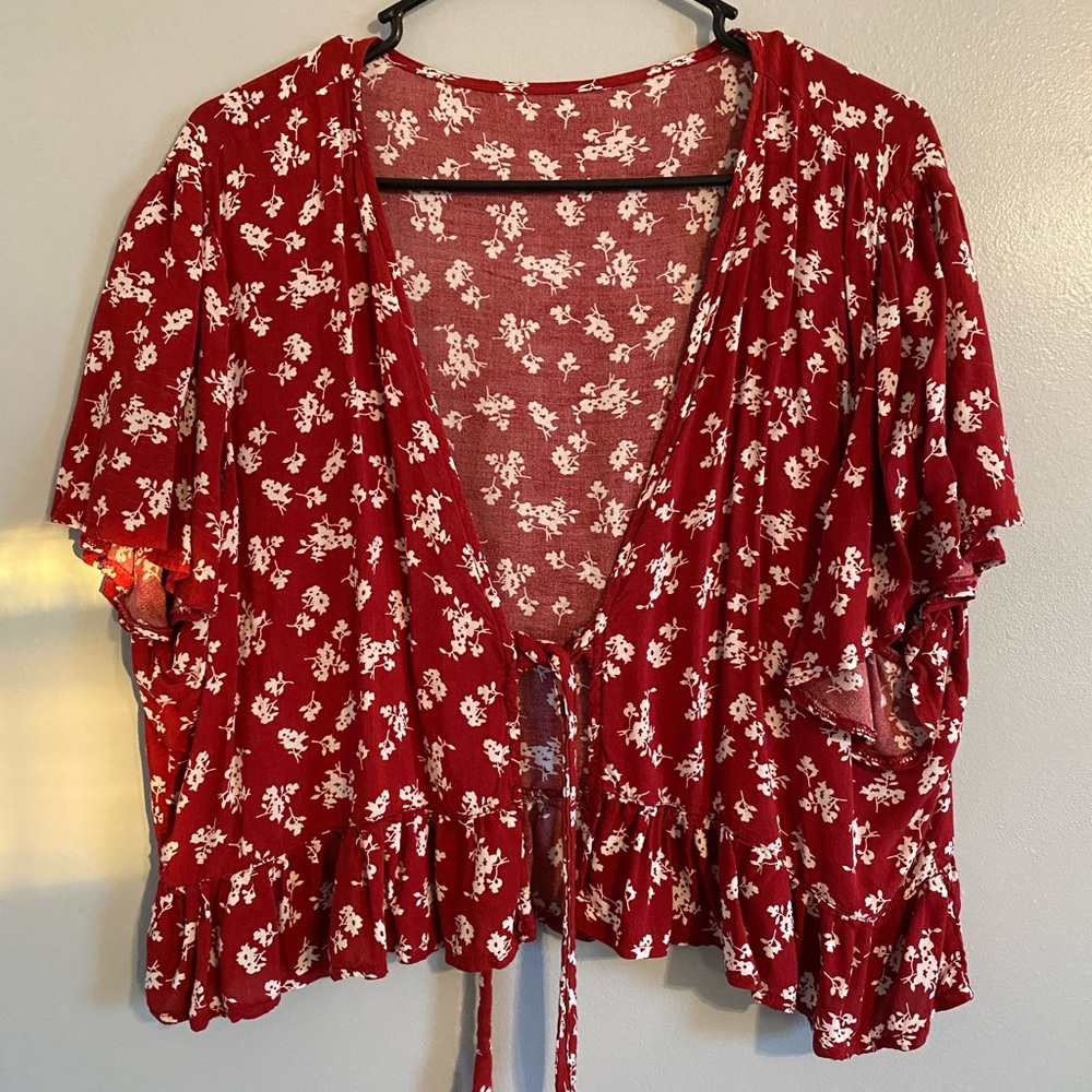 Tie front shirt